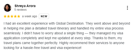 Global Destination google reviews