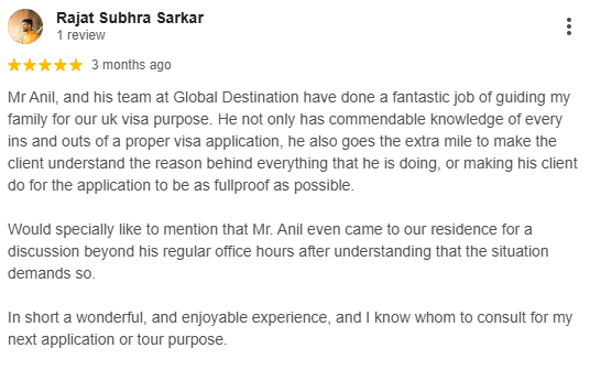 Global Destination google reviews